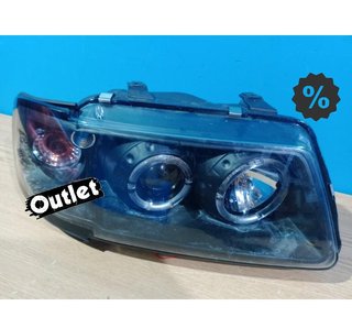 DW FAROS AUDI A3 8L 96-00 OJOS ANGEL FONDO NEGRO H1 R146052C