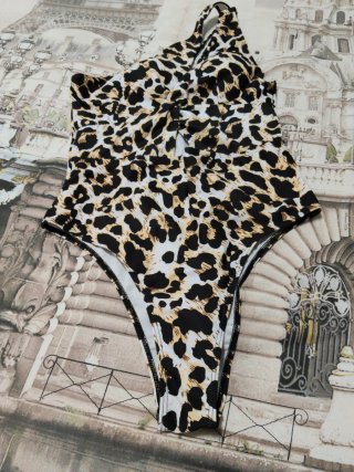 Bañador estampado leopardo