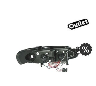DW FAROS PARA OPEL VECTRA B 96-98 OJOS ANGEL FONDO NEGRO R14