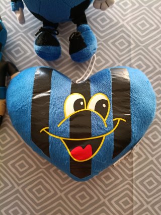 Peluche inter calcio cuore e pupazzo