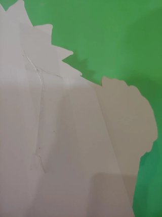 Cartel Naruto de cartón