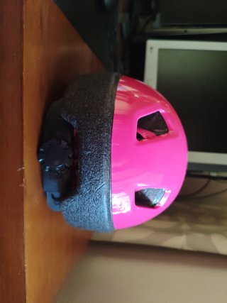 Casco bicicleta niña rosa