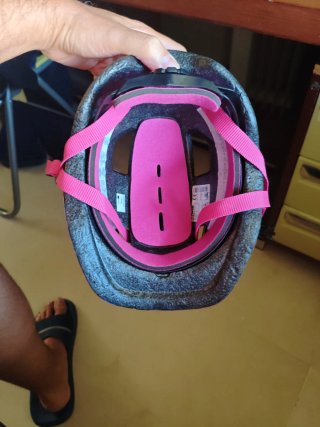 Casco bicicleta niña rosa