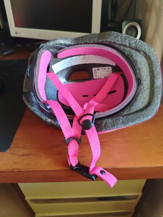 Casco bicicleta niña rosa
