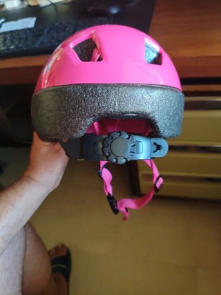 Casco bicicleta niña rosa