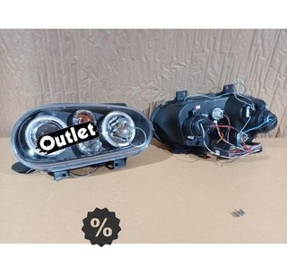 DW FAROS VOLKSWAGEN VW GOLF IV MK4 97-03 OJOS ANGEL LED LOOK