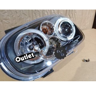 DW FAROS VOLKSWAGEN VW GOLF IV MK4 97-03 OJOS ANGEL LED LOOK