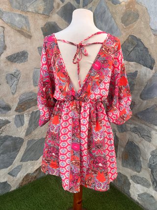 Vestido Boho Estampado Talla Única
