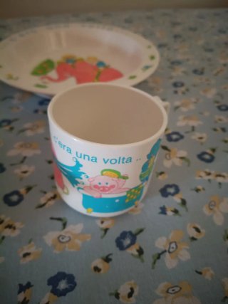 Set piatti e tazza bimbi C'era una volta