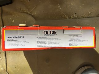 Cargador Baterías Triton Electrifly 12V