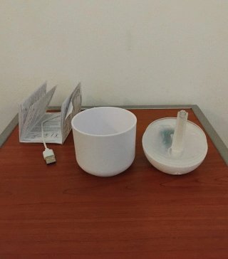 Mini humidificador USB blanco