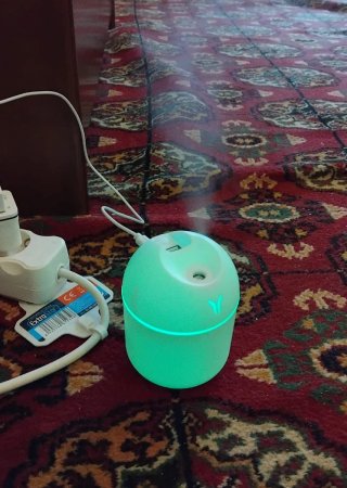 Mini humidificador USB blanco