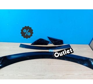 DW ALERON SPOILER FORD MUSTANG 15-23 LOOK GT350 R NEGRO BR
