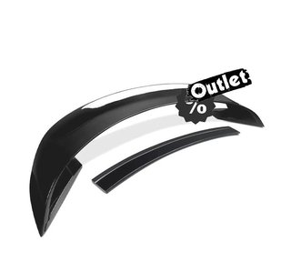 DW ALERON SPOILER FORD MUSTANG 15-23 LOOK GT350 R NEGRO BR