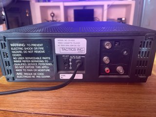 Reproductor VHS TACTICS ZX-9100 Japón 220V y 12V