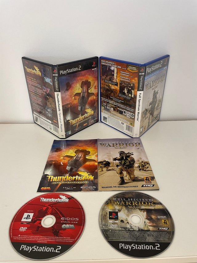 Lote 2 Juegos PS2: Thunderhawk y Full Spectrum War