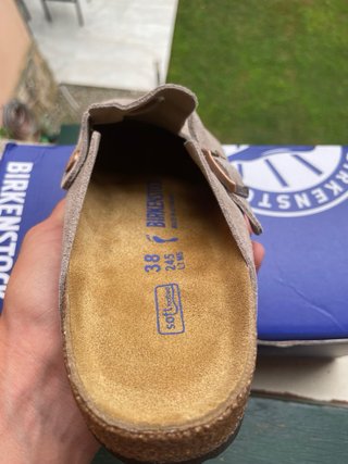 Zuecos Birkenstock Beige/Gris Nuevos
