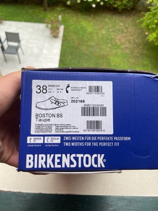 Zuecos Birkenstock Beige/Gris Nuevos
