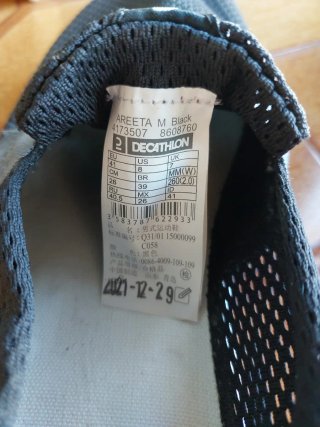 Zapatillas Decathlon Talla 41 Negras
