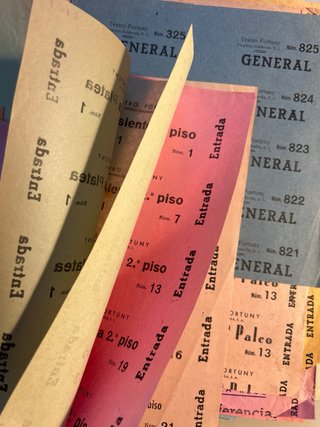 360 entradas antiguas cine Reus Fortuny Bartrina