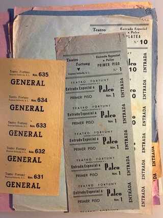 360 entradas antiguas cine Reus Fortuny Bartrina