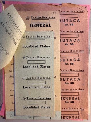 360 entradas antiguas cine Reus Fortuny Bartrina