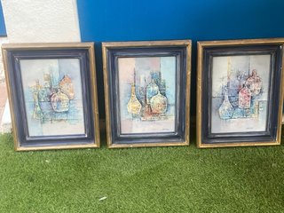 Tríptico de cuadros decorativos
