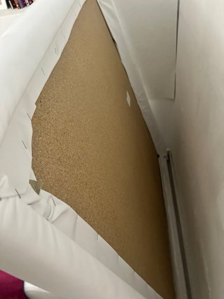 Cabecero de cama polipiel blanco 90x120