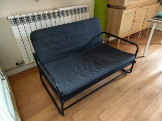 Sofá Cama Gris Oscuro