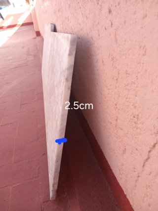 Encimera de MÁRMOL BLANCO Natural - 166 cm