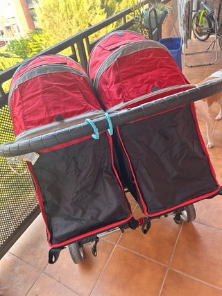 Carro Gemelar City Mini Jogger Rojo