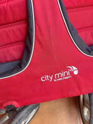 Carro Gemelar City Mini Jogger Rojo
