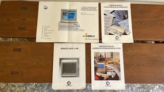 Folletos Commodore AMIGA 1000, 500, 2000 y monitor
