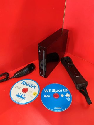Nintendo Wii Negra Sport Resort Pack