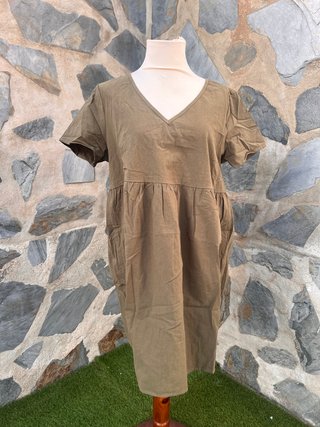 Vestido caqui Shein talla única nuevo