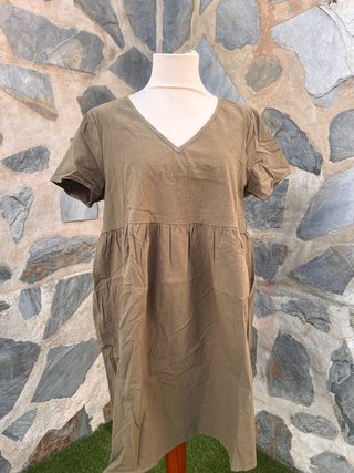 Vestido caqui Shein talla única nuevo