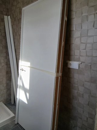 Puerta lacada blanca nueva apertura derecha