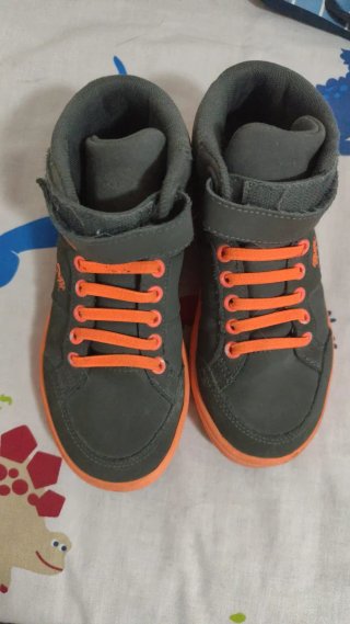 Zapatillas Lonsdale London grises y naranjas