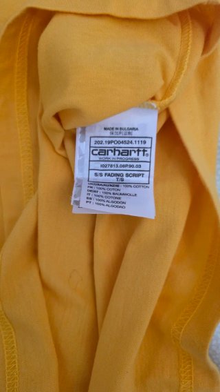 T-shirt Carhartt gialla