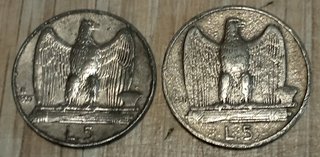 #2204 – FALSI D’EPOCA - Due Monete Regno Italia