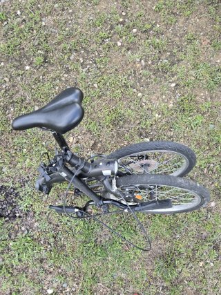 Bicicleta Plegable Negra