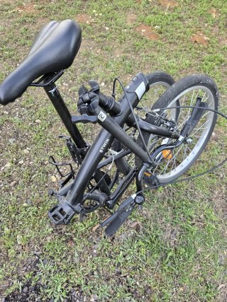 Bicicleta Plegable Negra
