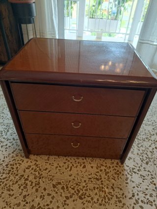 2 Mesitas de noche Vintage Madera