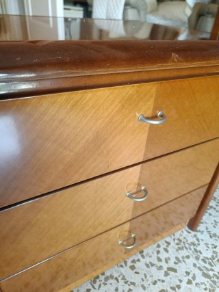 2 Mesitas de noche Vintage Madera