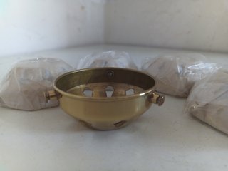 Lote 5 portatulipas dorados (nuevos)