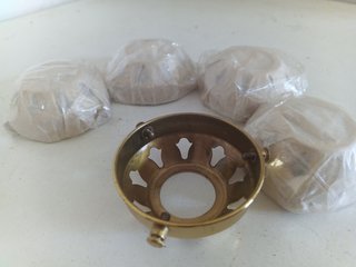 Lote 5 portatulipas dorados (nuevos)