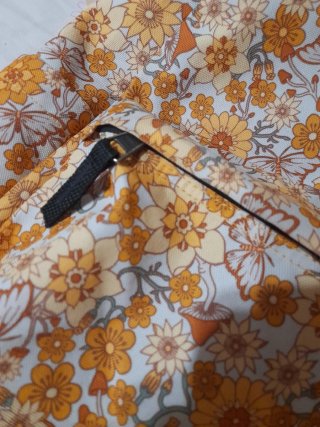 Mochila Vans floral naranja