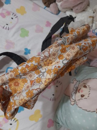 Mochila Vans floral naranja