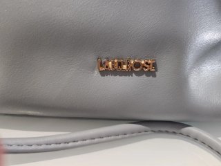 Borsa LABEL ROSE con tracolla e catena MAI USATA