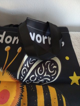Bolso de tela Don't worry, bee happy